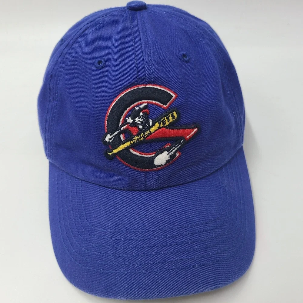 Columbus Jets Hat Fitted M 47 Brand Franchise Blue Red MiLB Baseball Defunct Men